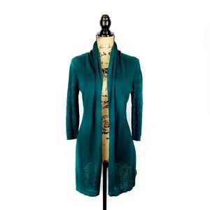 Anthropologie Sweaters - Anthropologie Drape Neck Open Cardigan Teal Anthropologie Sweaters - Anthropologie Drape Neck Open Cardigan Teal